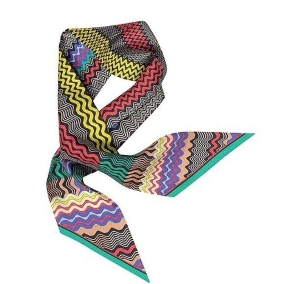 Missoni Printed Silk-Twill Scarf - Picture 1 of 7